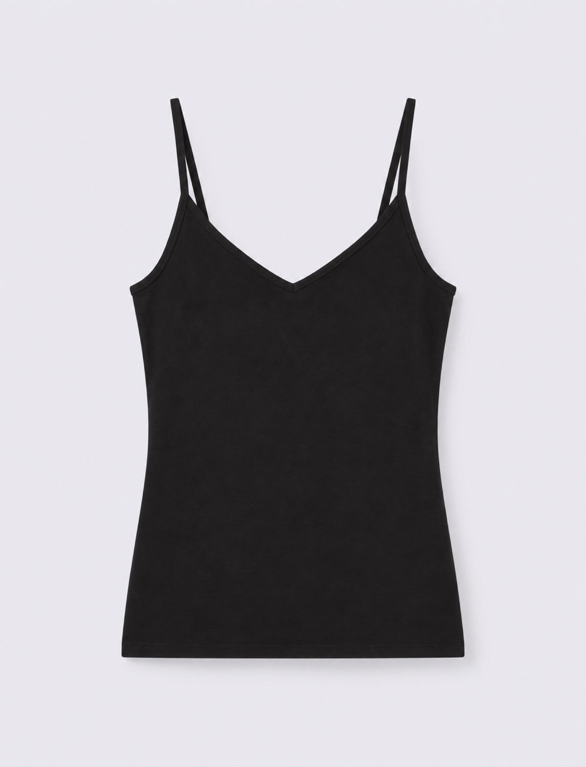 Top con bretelle regolabili elastiche - Nero