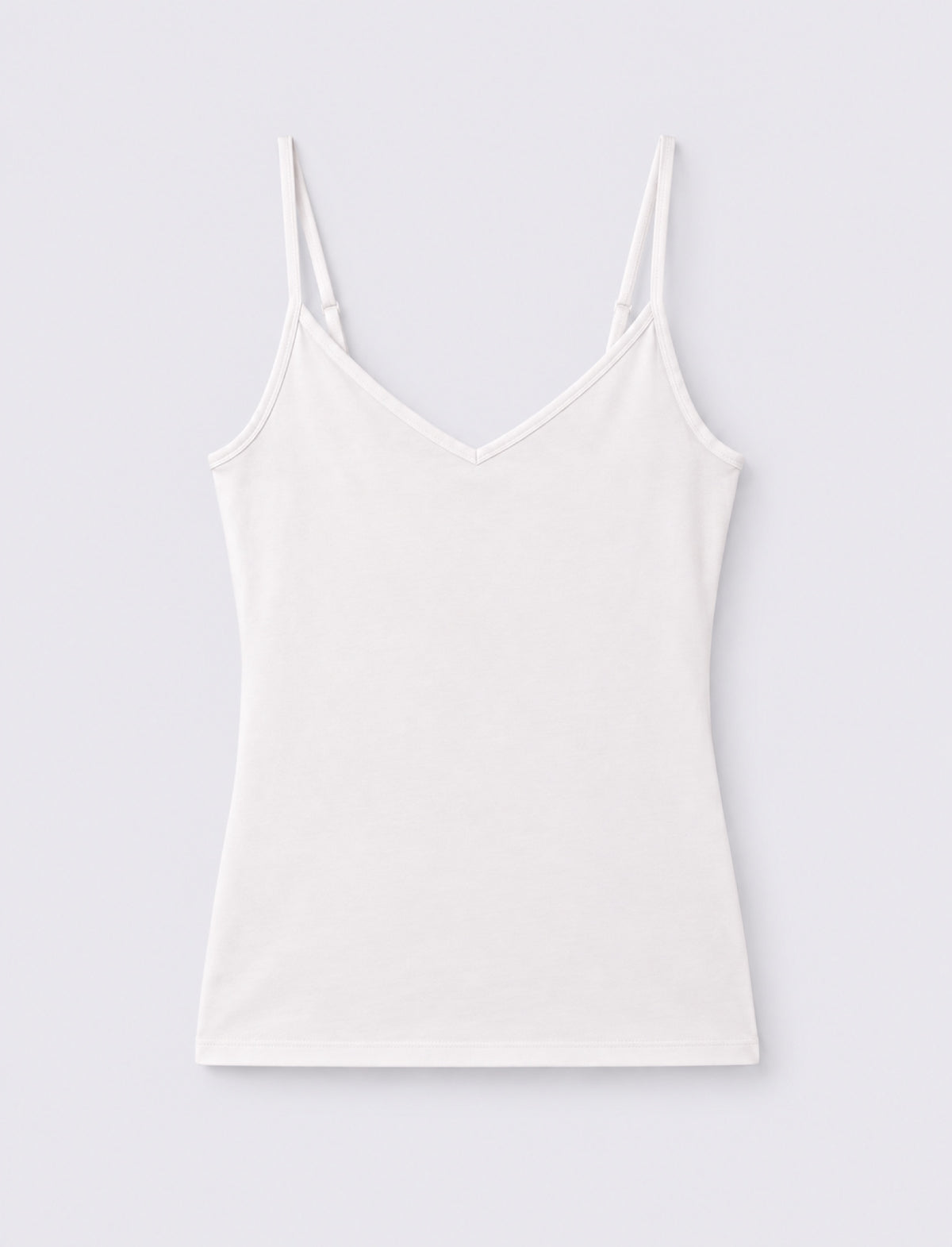 Top con bretelle regolabili elastiche - Bianco