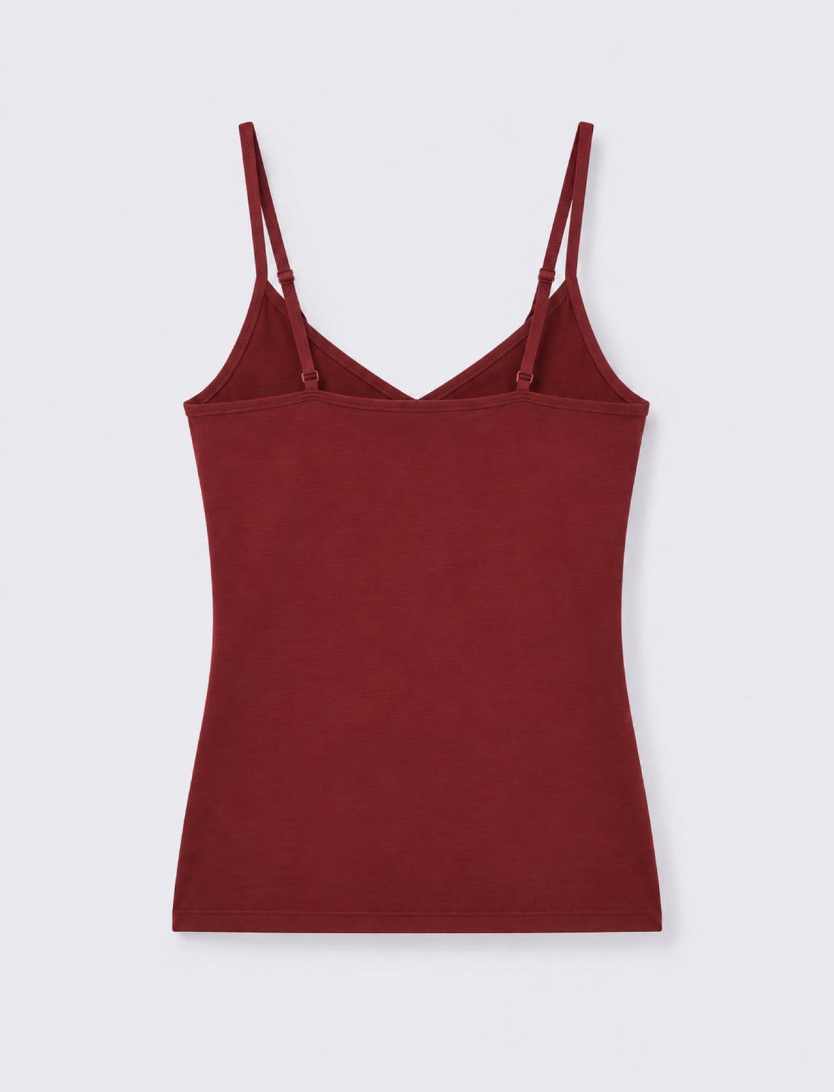 Top con bretelle regolabili elastiche - Rosso rubino