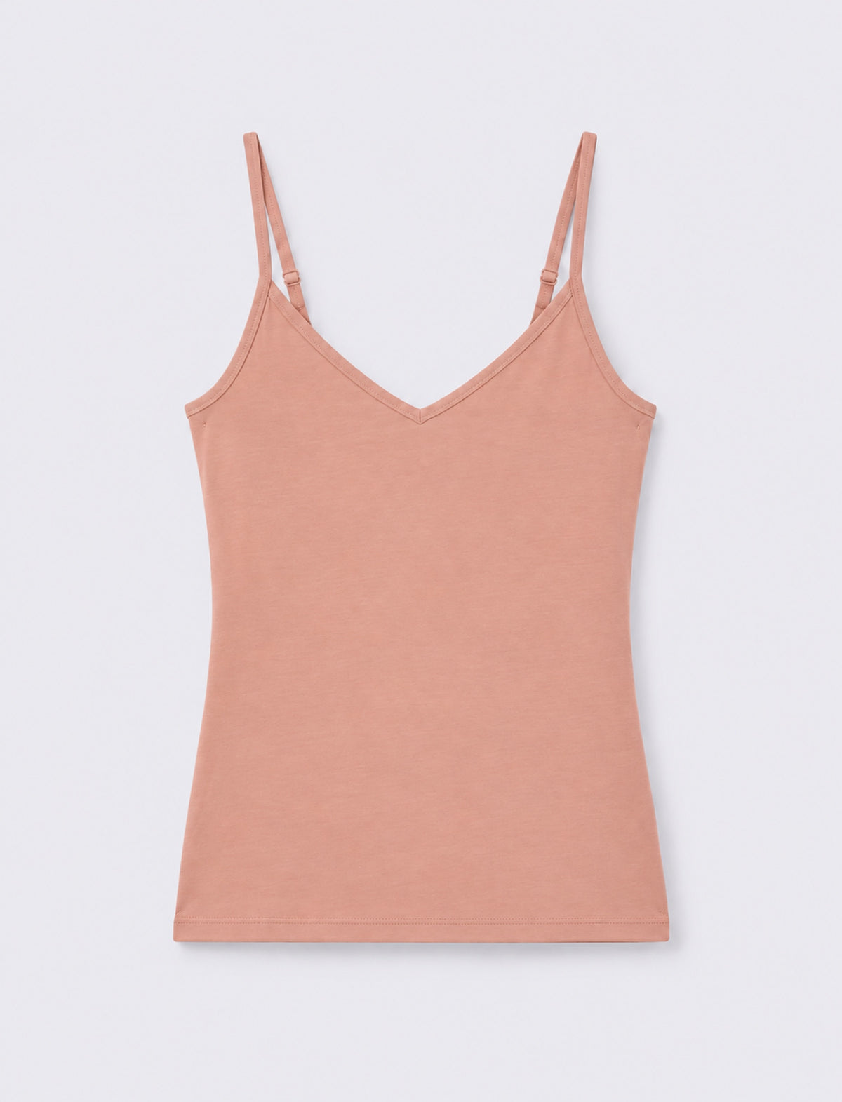 Top con bretelle regolabili elastiche - Rosa antico
