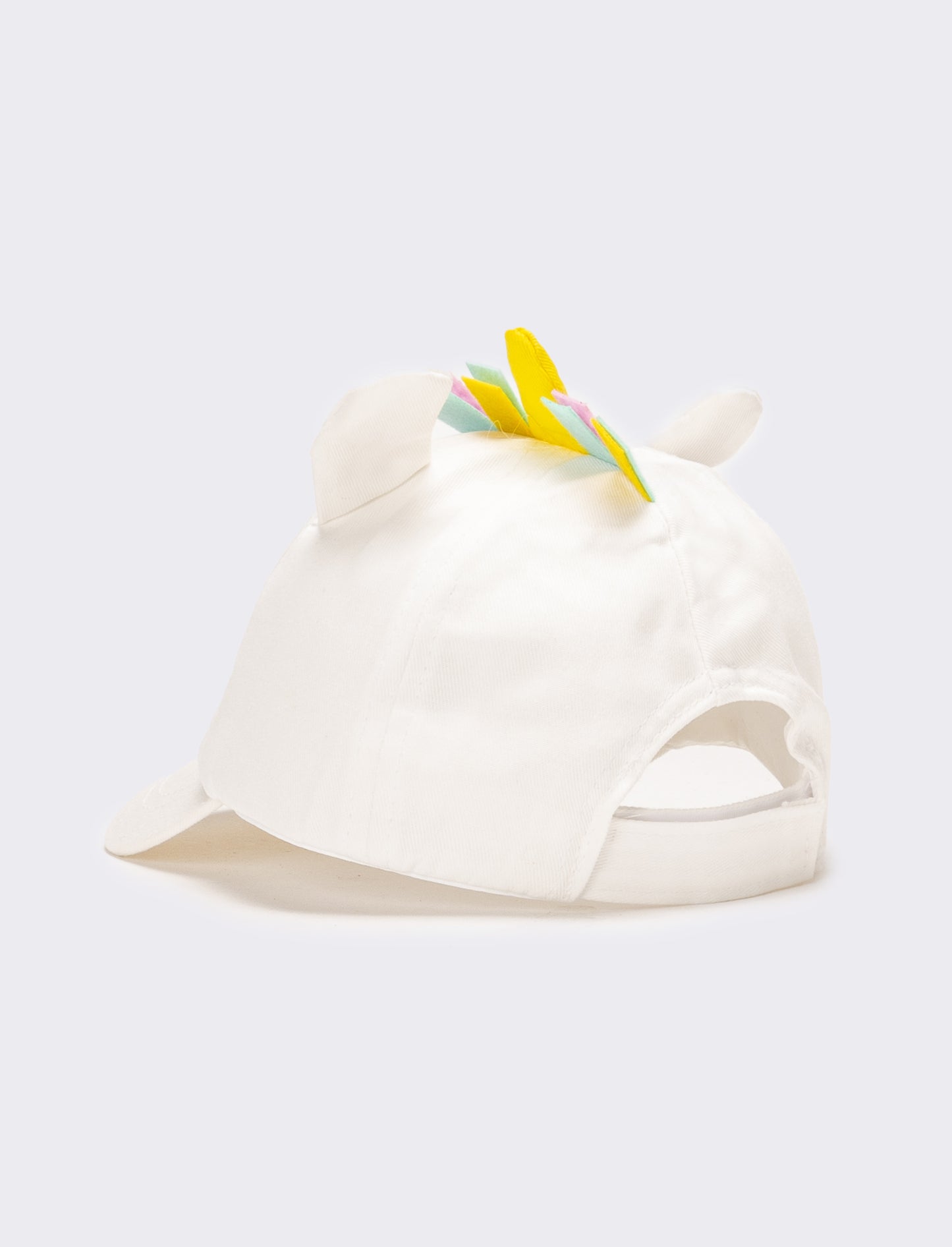 Cappello neonata baseball unicorno - Bianco