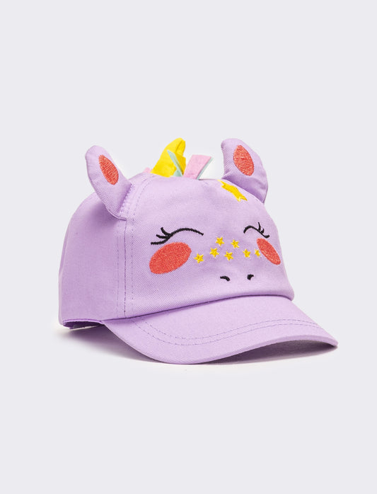 Cappello neonata baseball unicorno - Lilla