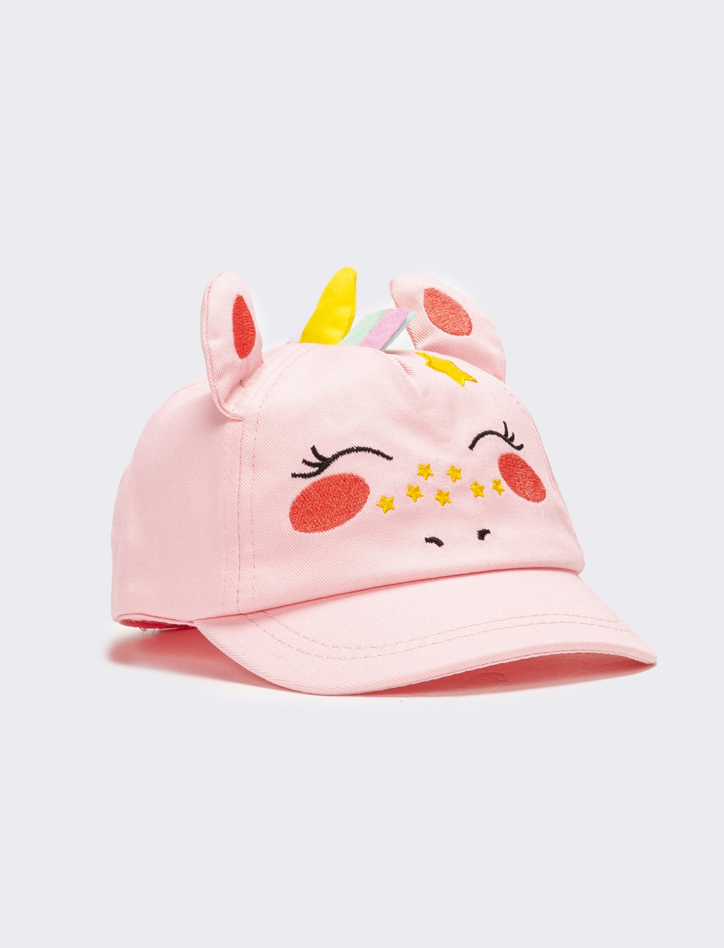 Cappello neonata baseball unicorno - Rosa