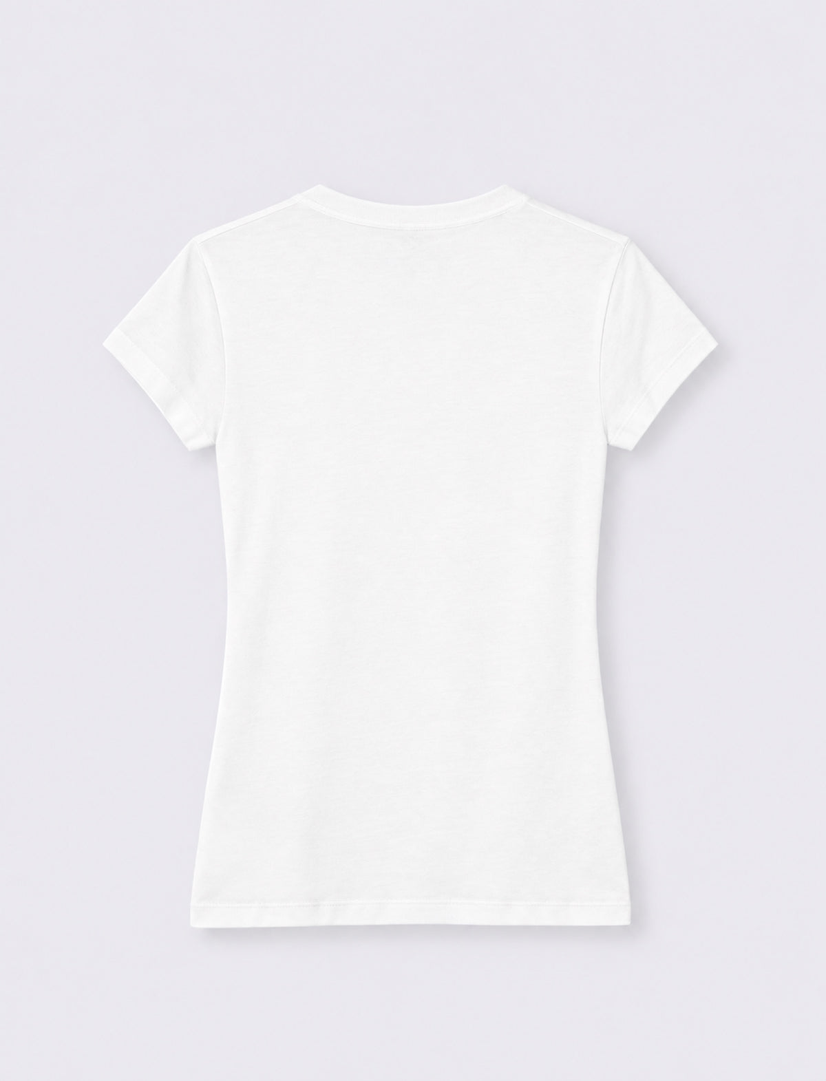 T-shirt paricollo a manica corta - Bianco