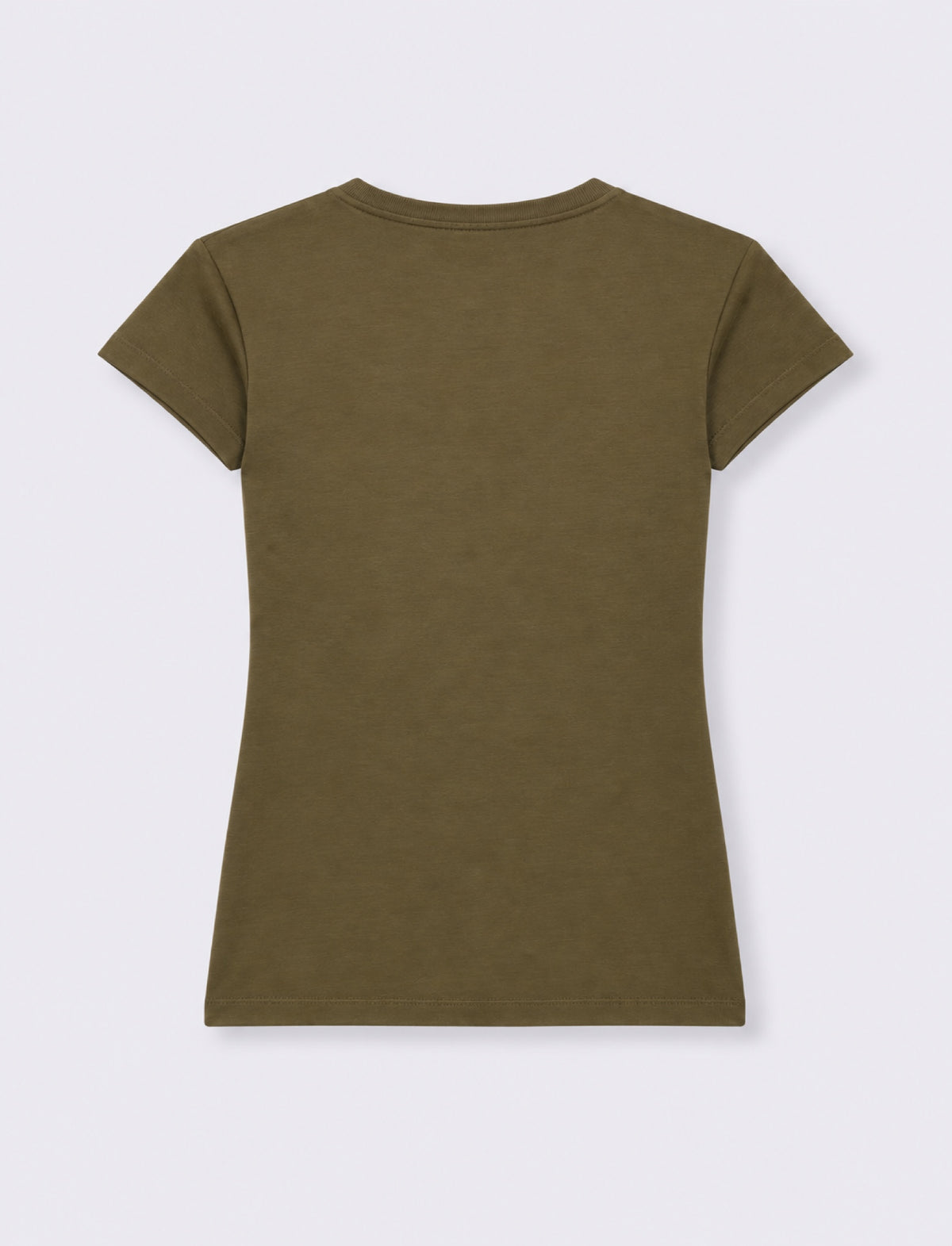 T-shirt paricollo a manica corta - Verde foresta