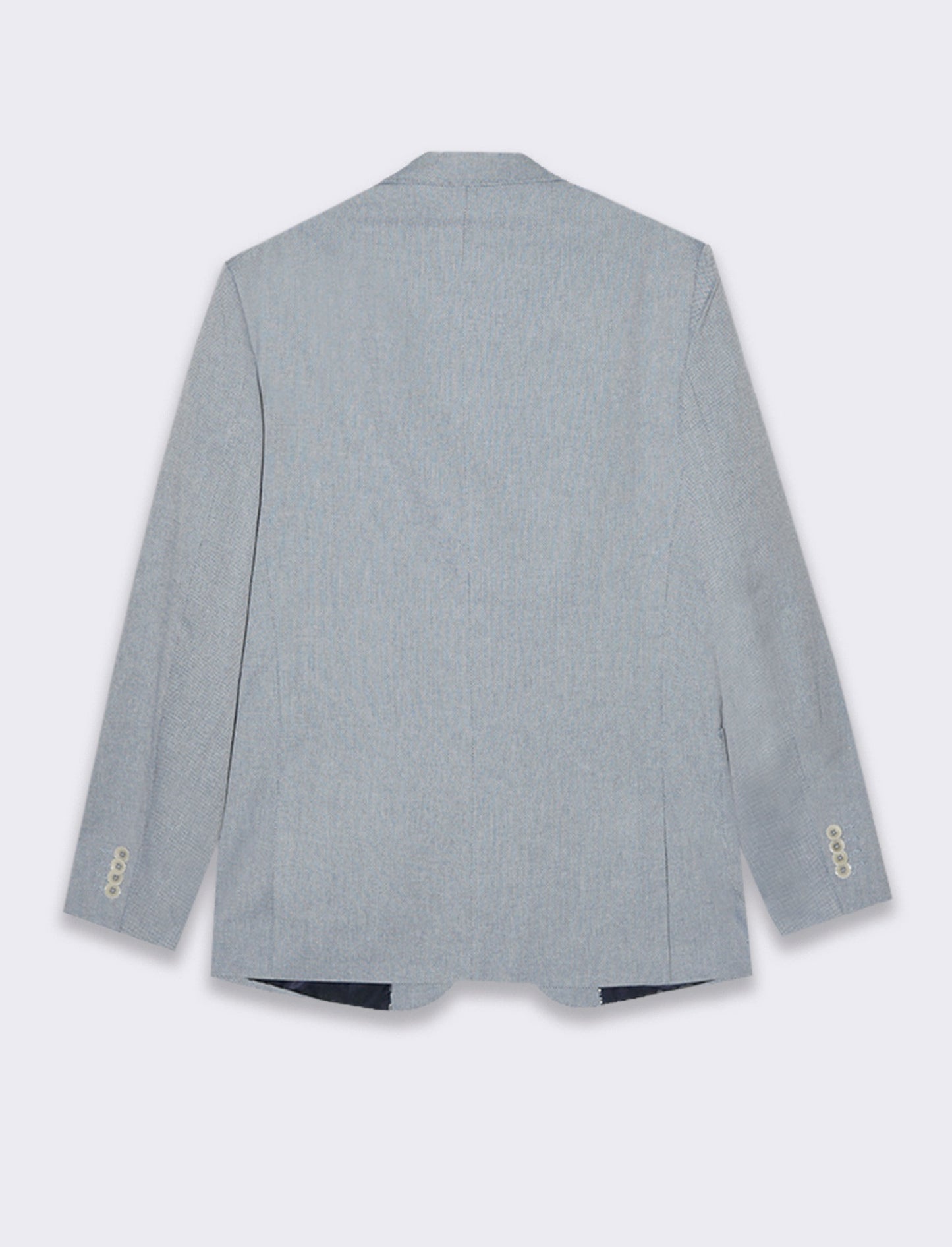 Man's oxford structured blazer - Sky blue