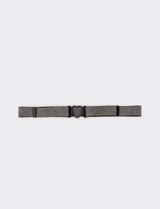 Cintura donna in lurex regolabile - Nero