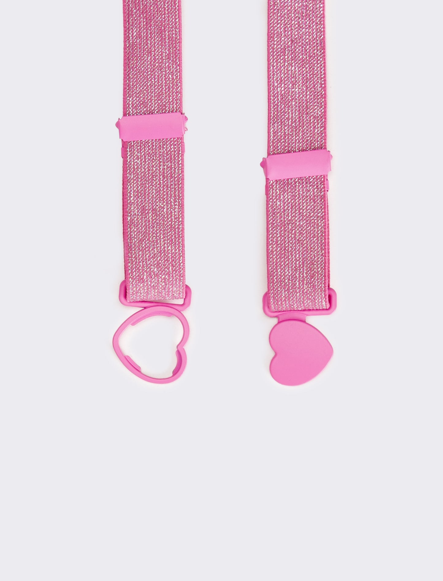 Cintura donna in lurex regolabile - Rosa