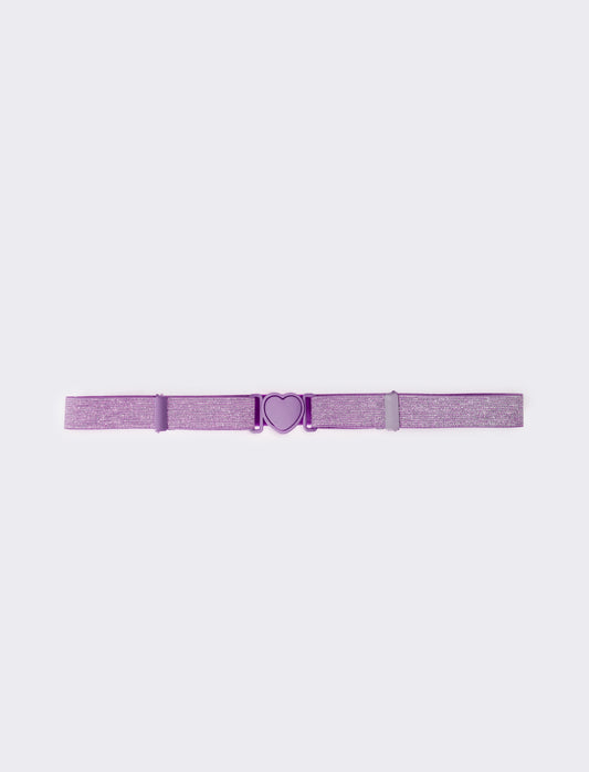 Cintura donna in lurex regolabile - Lilla