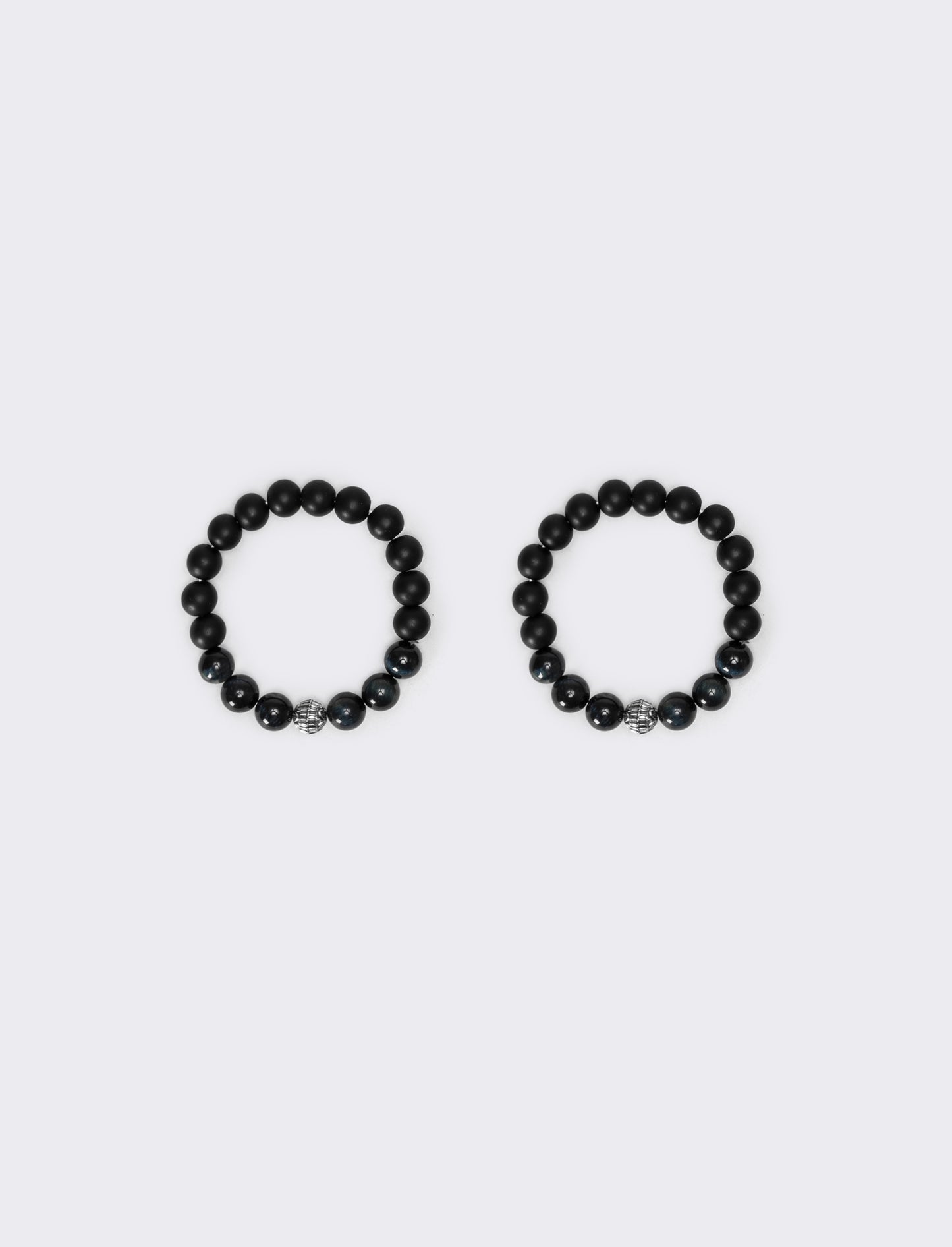 Due bracciali uomo vetro - Blu