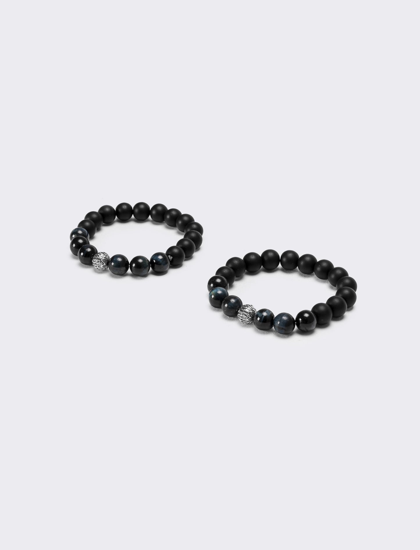 Due bracciali uomo vetro - Blu