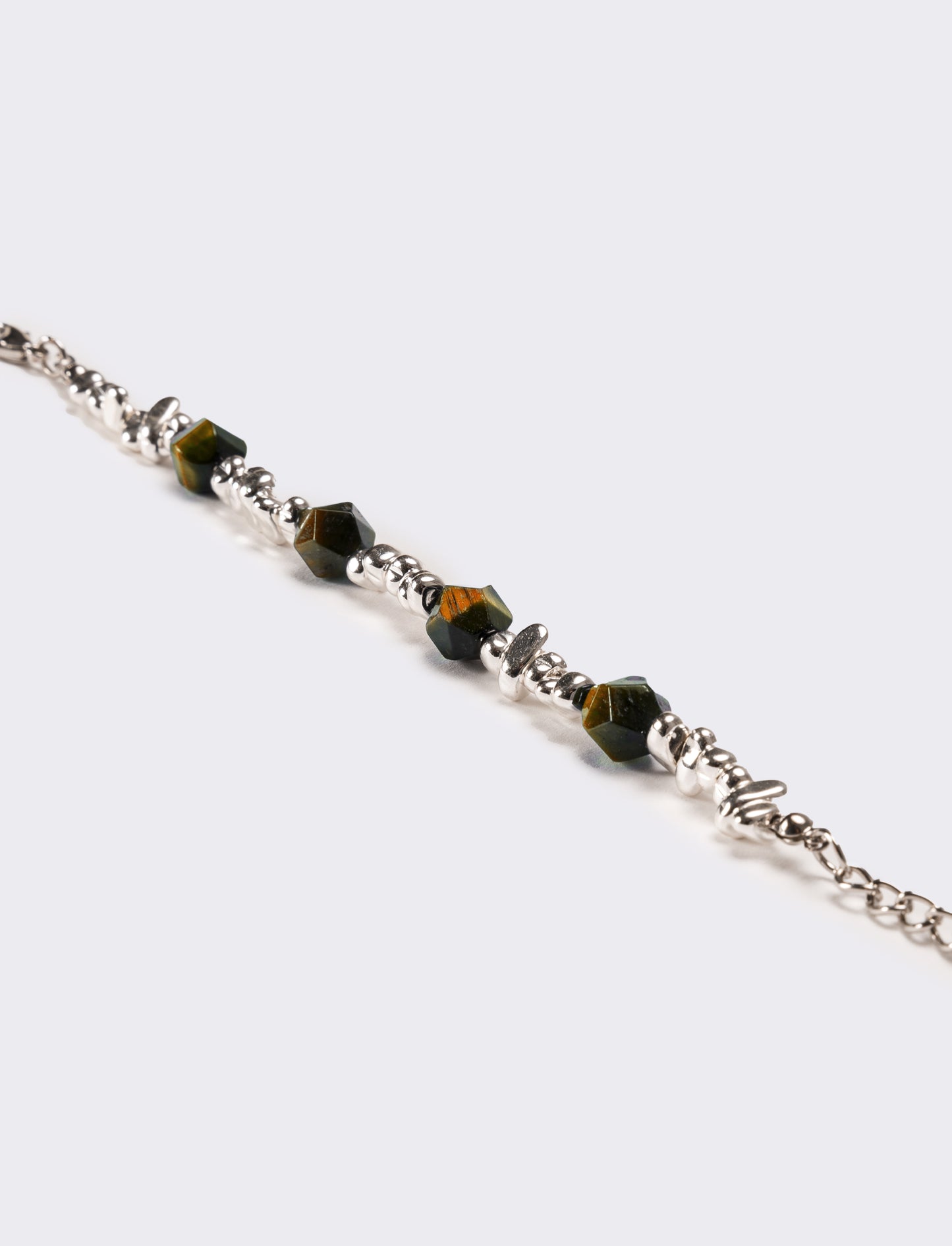 Bracciale uomo con pietra - Marrone