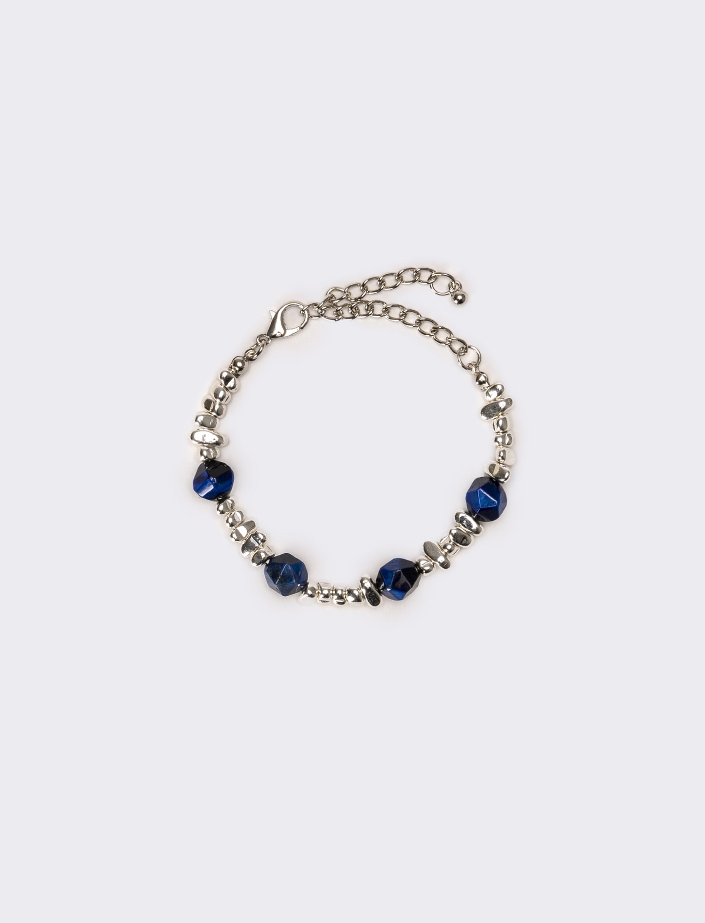 Bracciale uomo con pietra - Blu