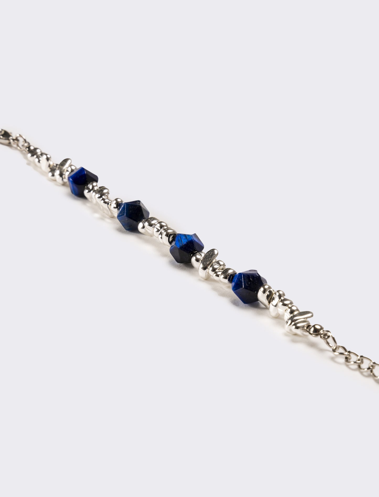 Bracciale uomo con pietra - Blu