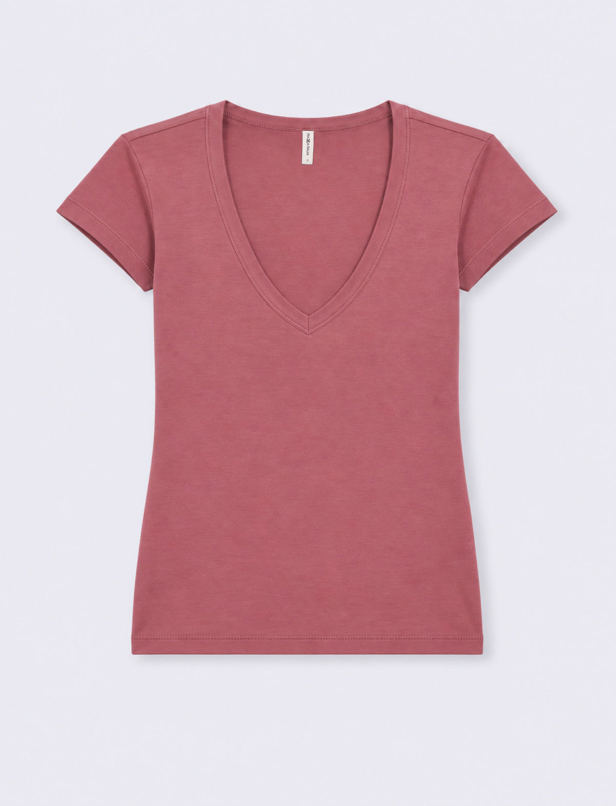 T-shirt con scollo a V - cipolla
