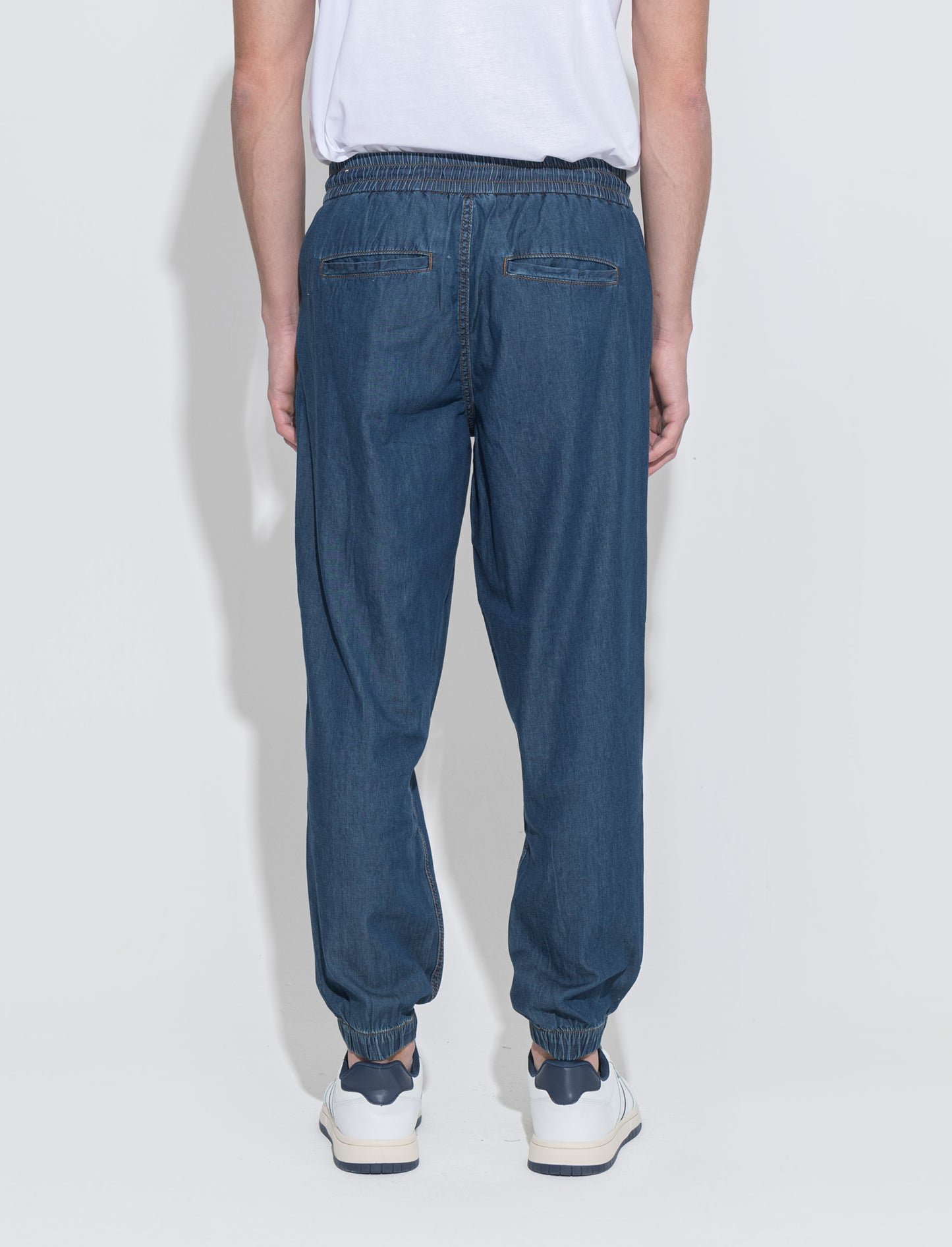 Jeans leggero chino jogger da uomo - Denim