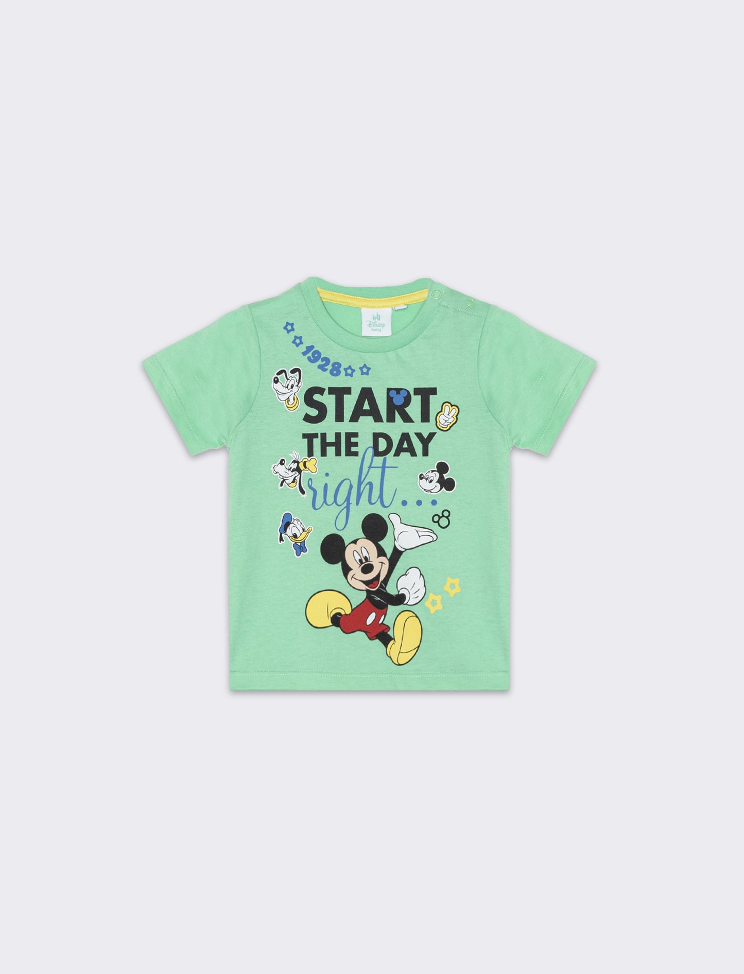 T-shirt manica corta Disney da neonato - Verde
