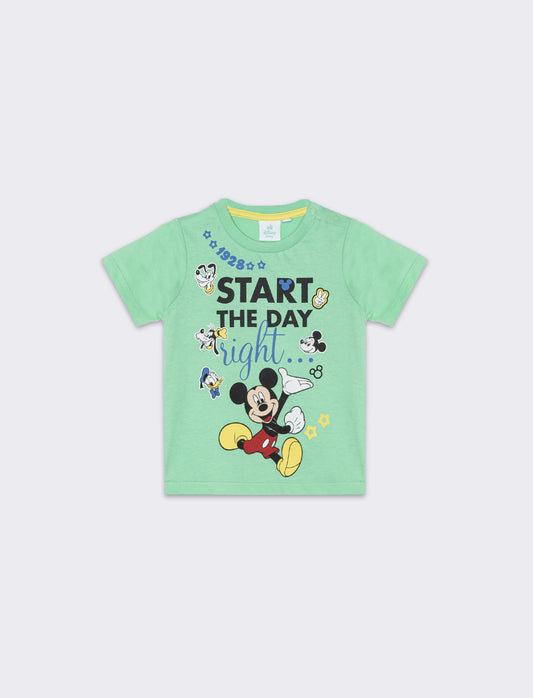 T-shirt manica corta Disney da neonato - Verde