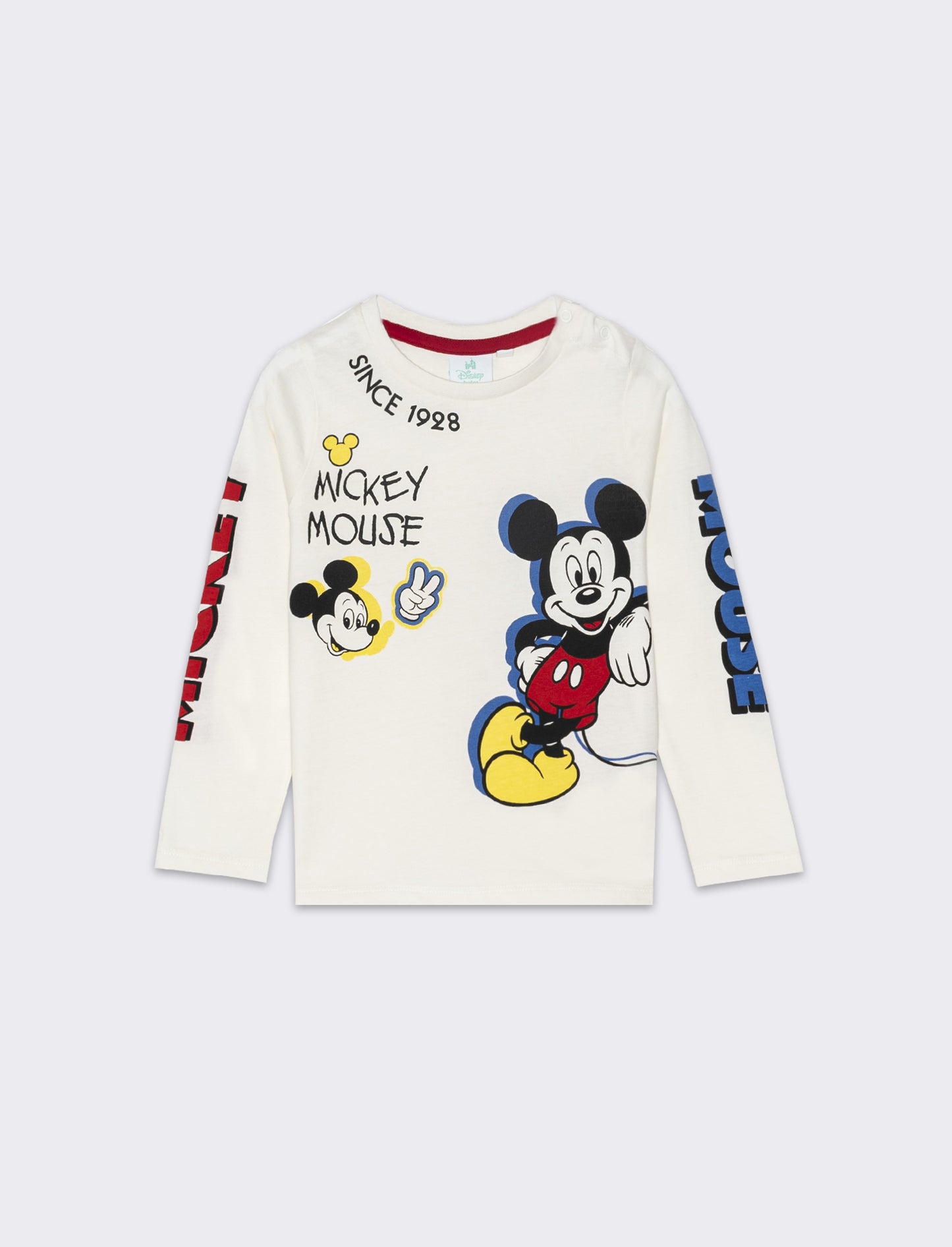 T-shirt manica lunga Disney da neonato - Bianco