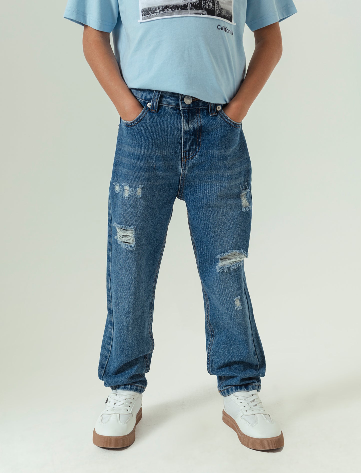 Denim 5 tasche da bambino - Denim