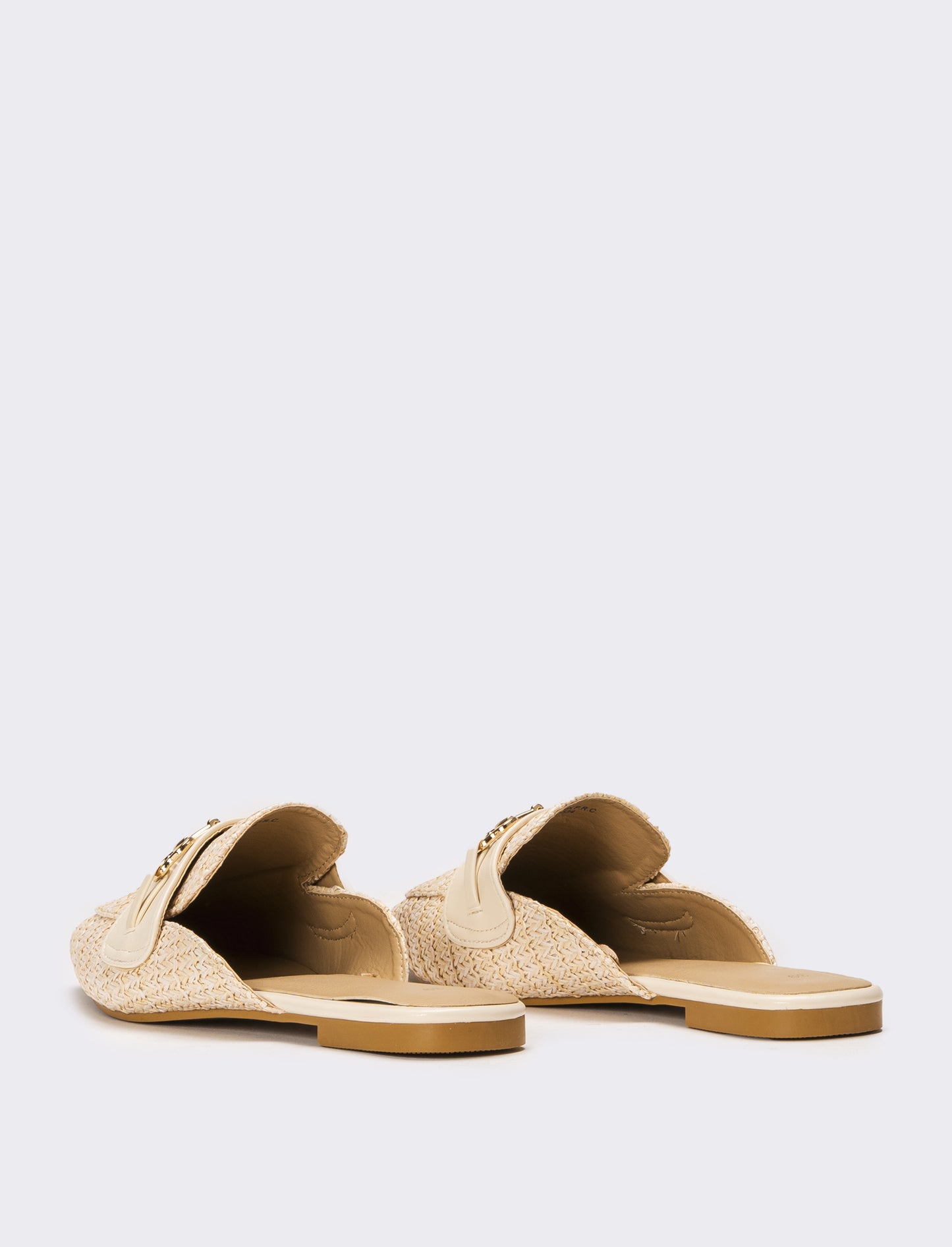 Mule in rafia - Beige