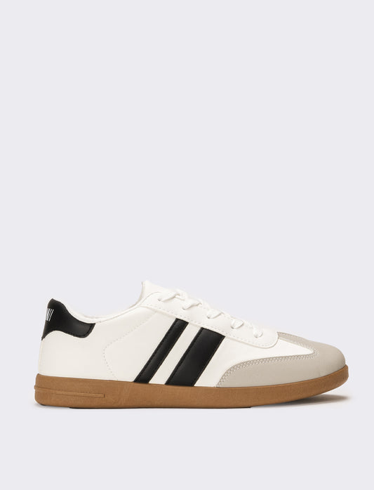 Sneakers da donna con inserti - Bianco