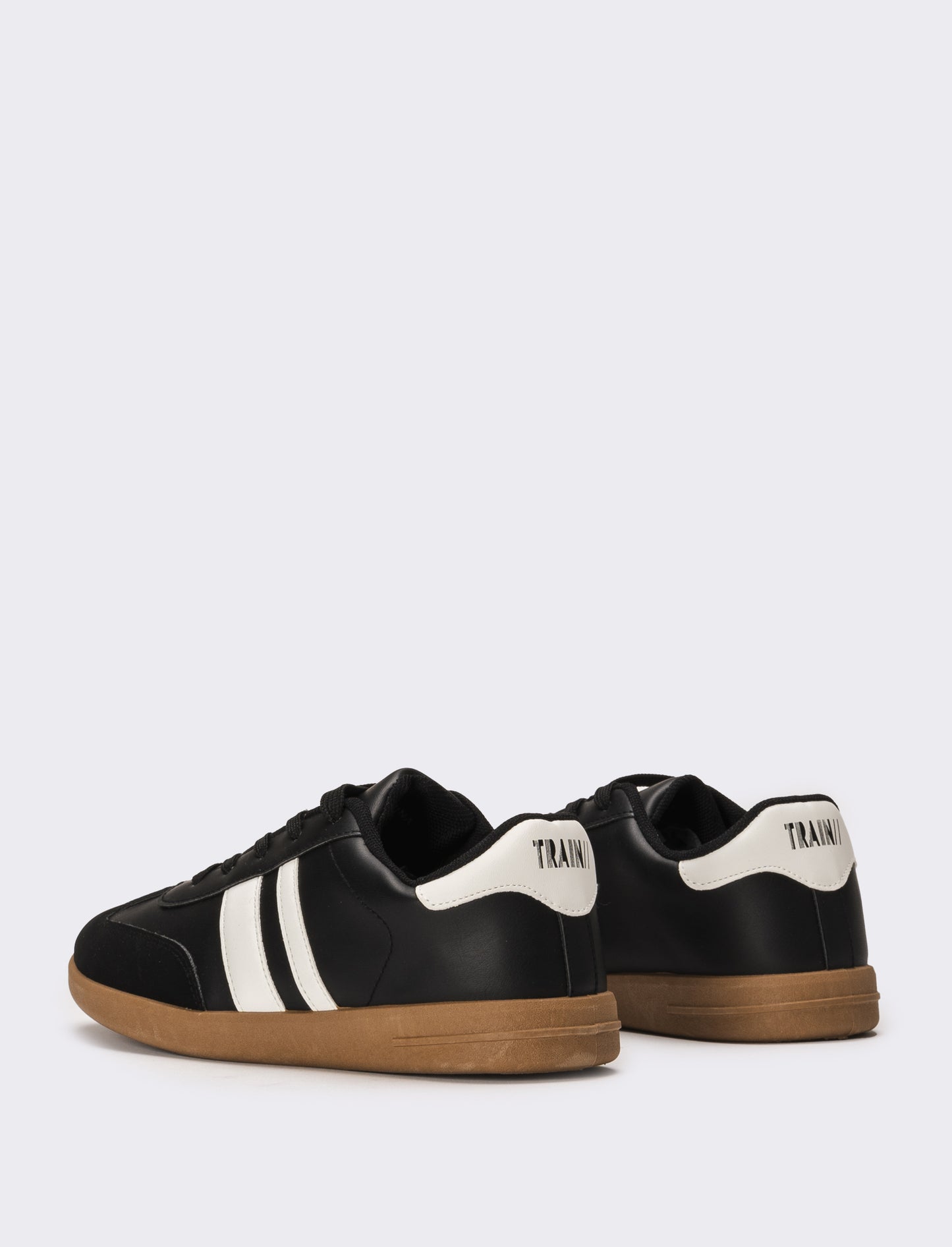 Sneakers da donna con inserti - Nero