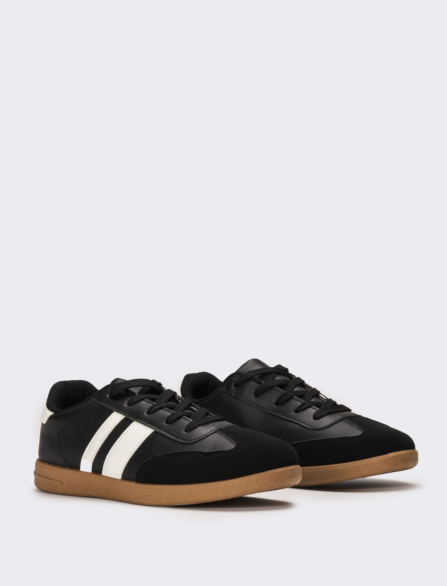 Sneakers da donna con inserti - Nero