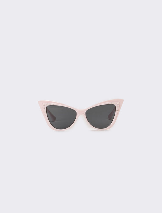 Occhiali bambina gatta con strass - Rosa