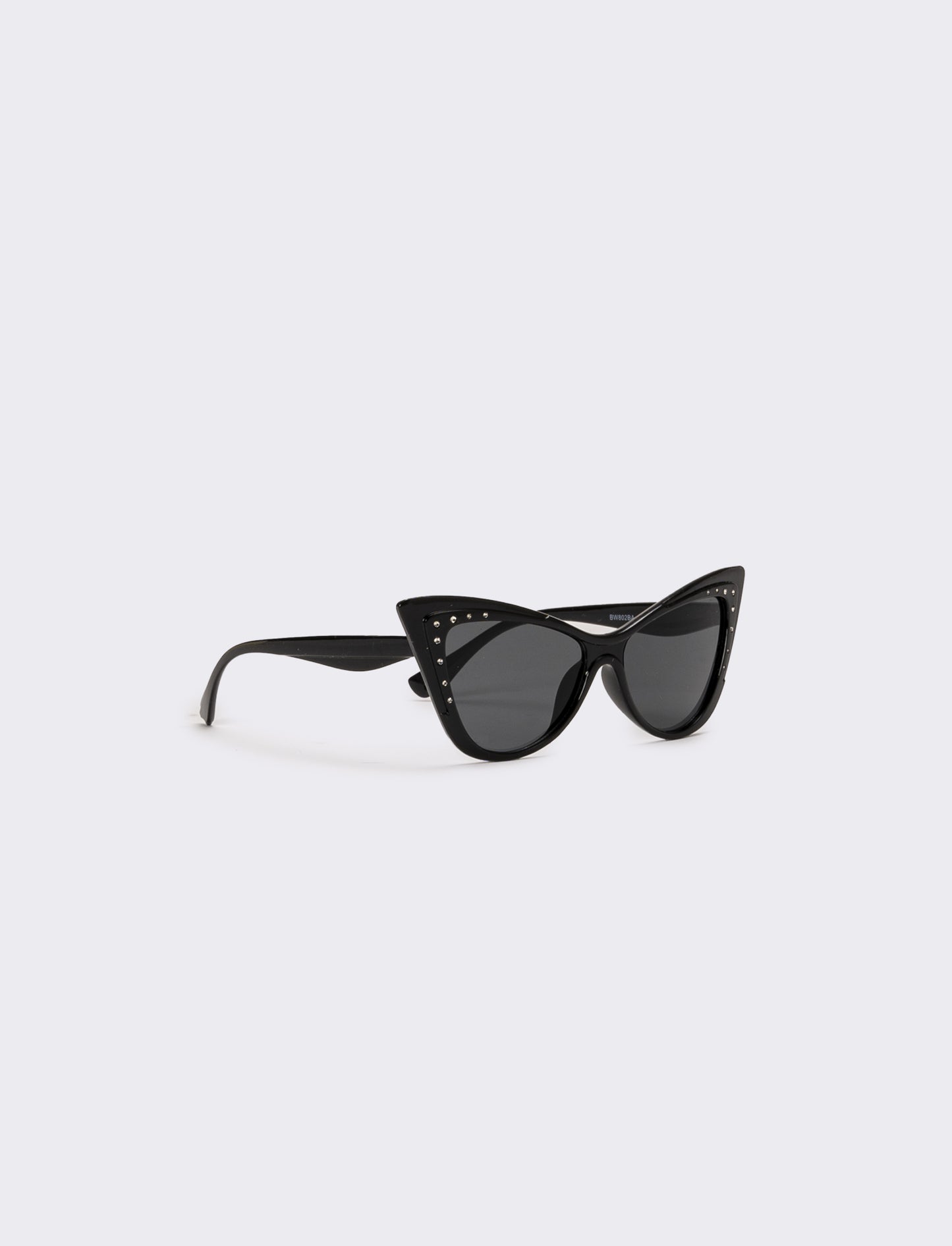 Occhiali bambina gatta con strass - Nero