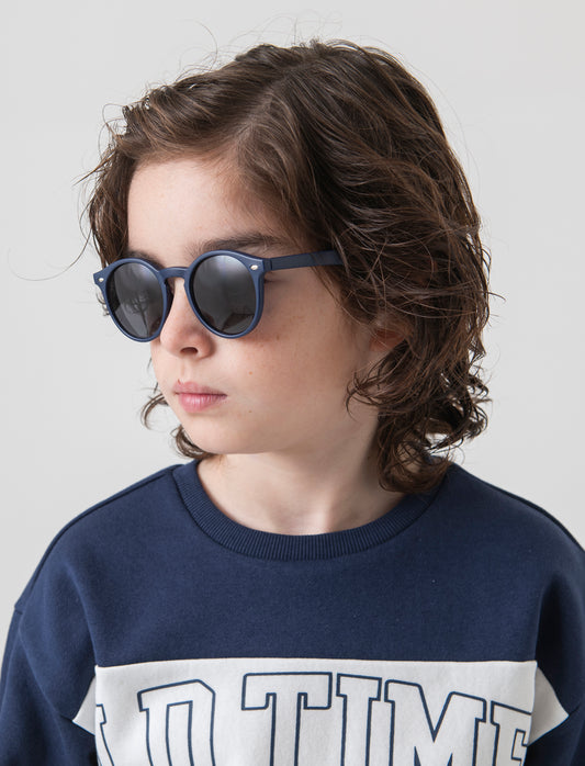 Occhiali bambino con montatura tonda - Blu