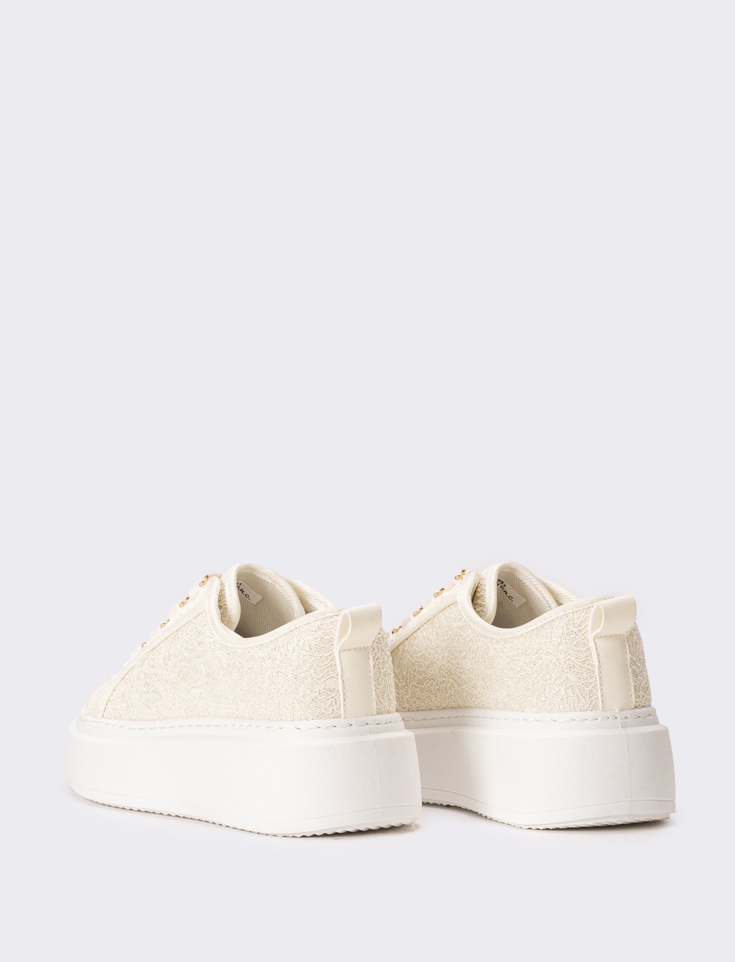 Sneakers in pizzo da donna - Beige