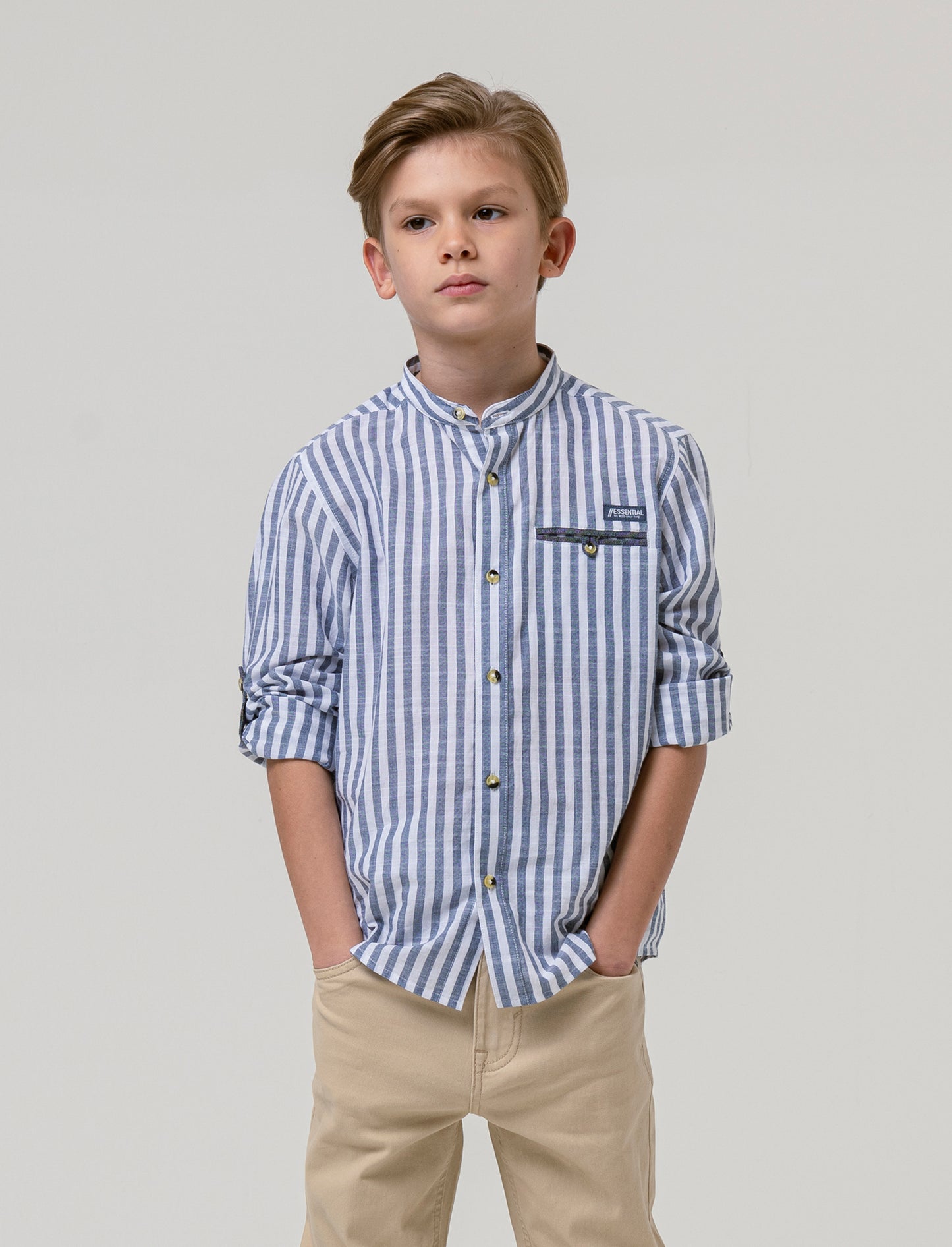 Camicia bastoncino da bambino - Righe