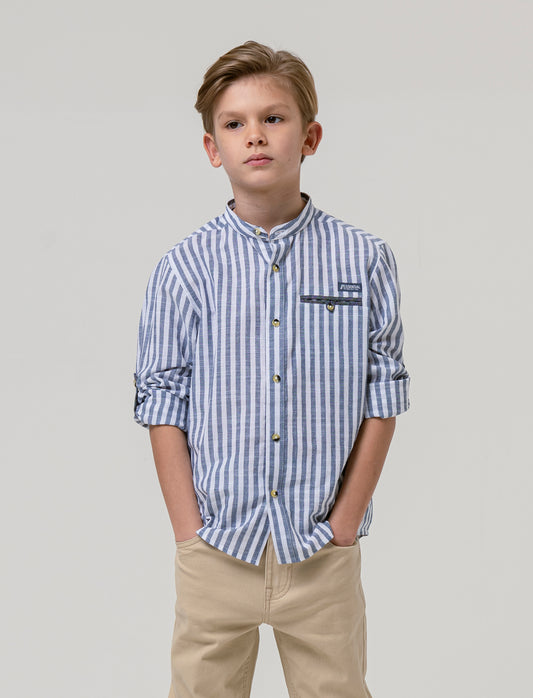 Camicia bastoncino da bambino - Righe