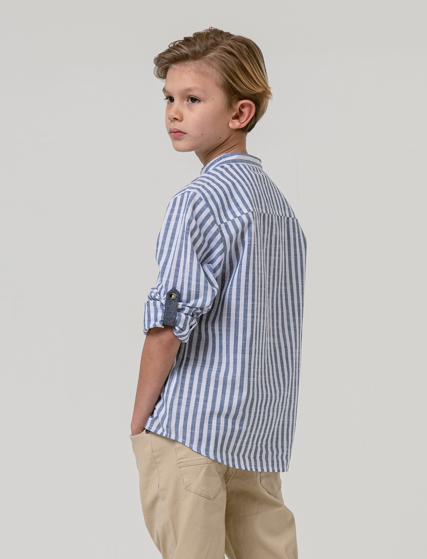 Camicia bastoncino da bambino - Righe