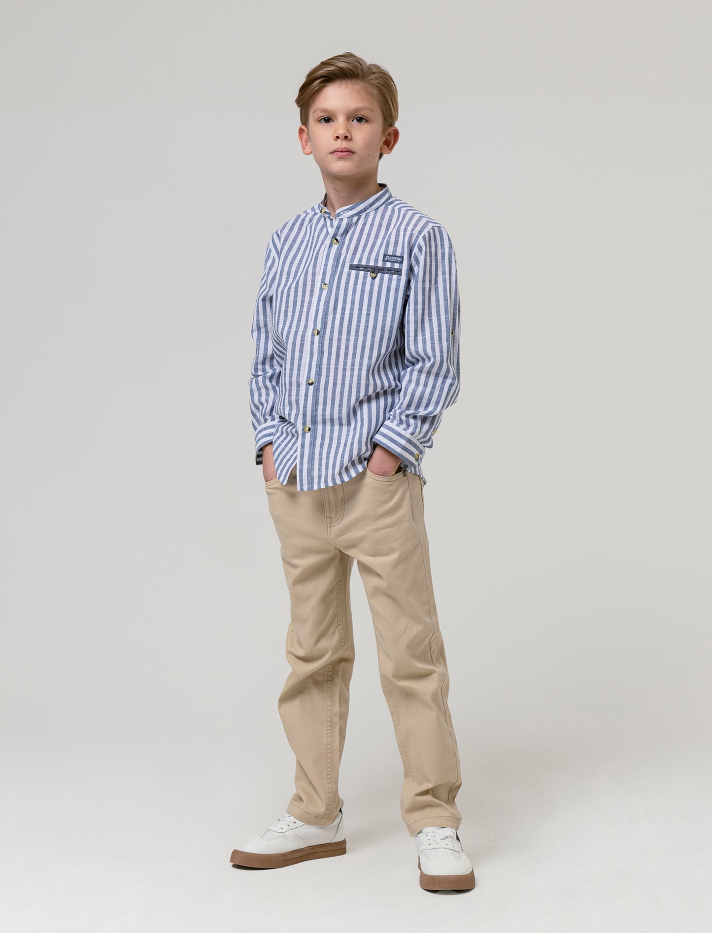 Camicia bastoncino da bambino - Righe