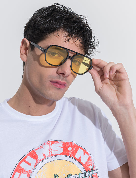 Occhiali uomo maschera - Giallo