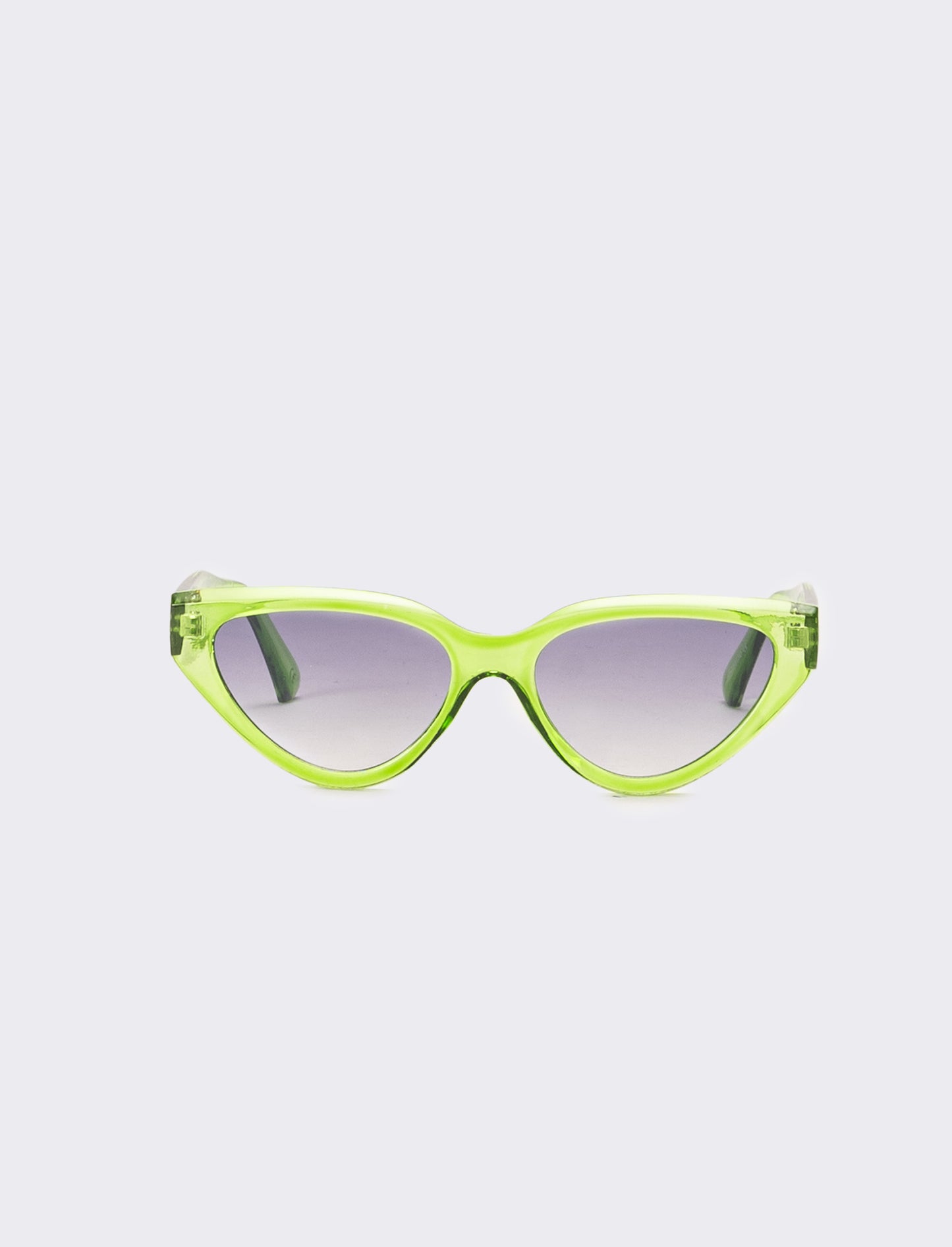 Occhiali donna a gatta trasparenti - Verde