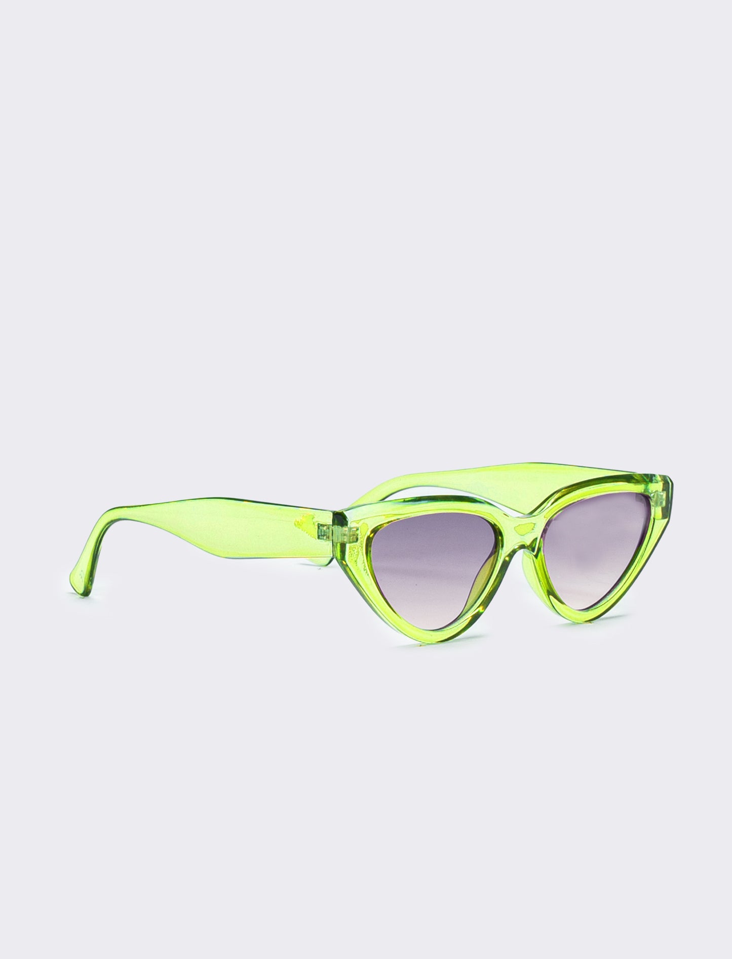 Occhiali donna a gatta trasparenti - Verde