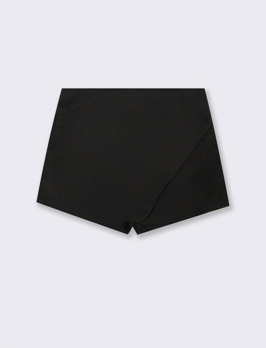 SHORT CON PANNELLO DAVANTI - Nero