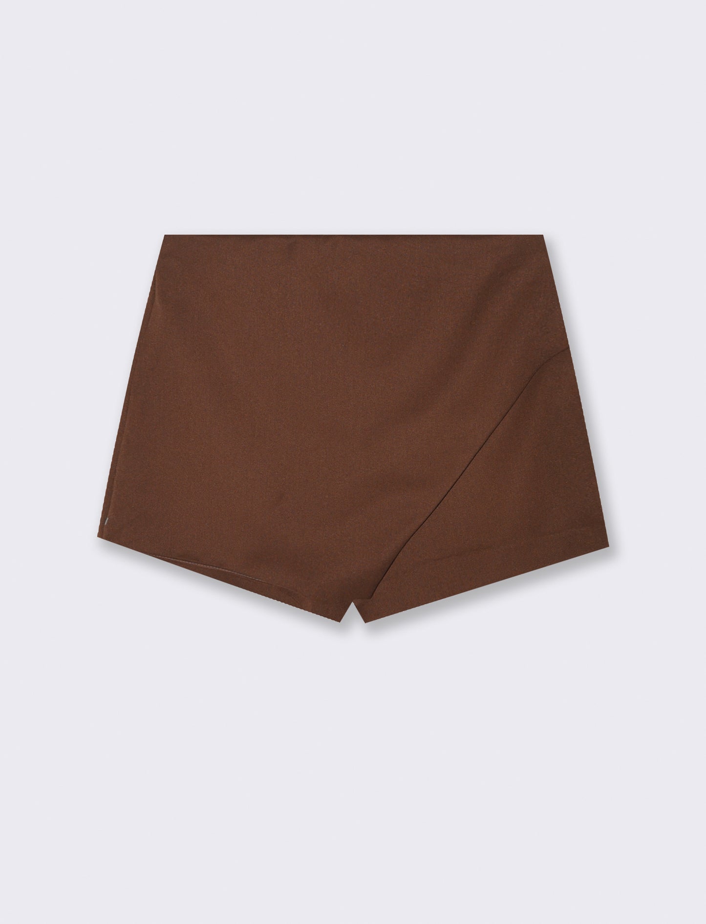 SHORT CON PANNELLO DAVANTI - Marrone cioccolato
