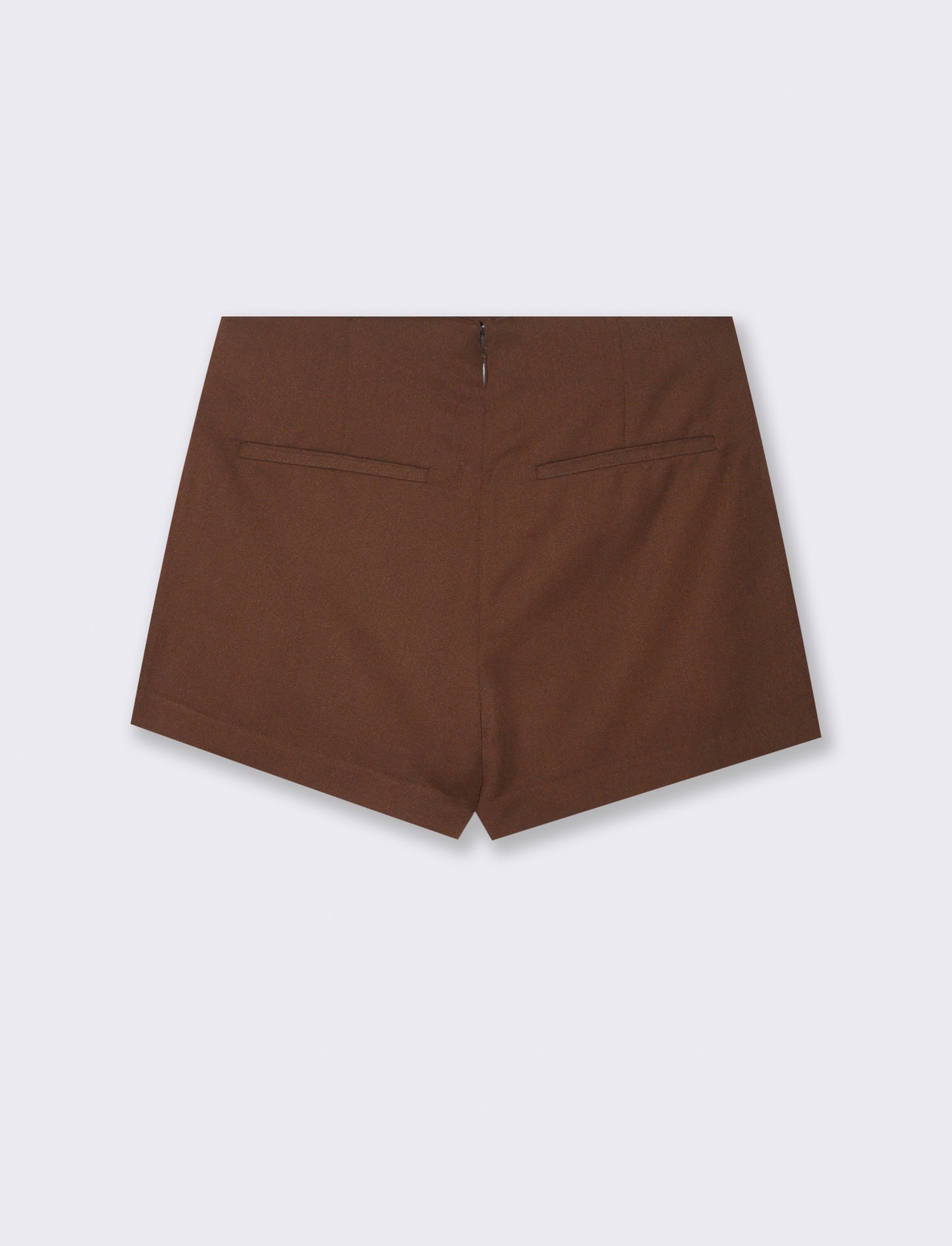SHORT CON PANNELLO DAVANTI - Marrone cioccolato
