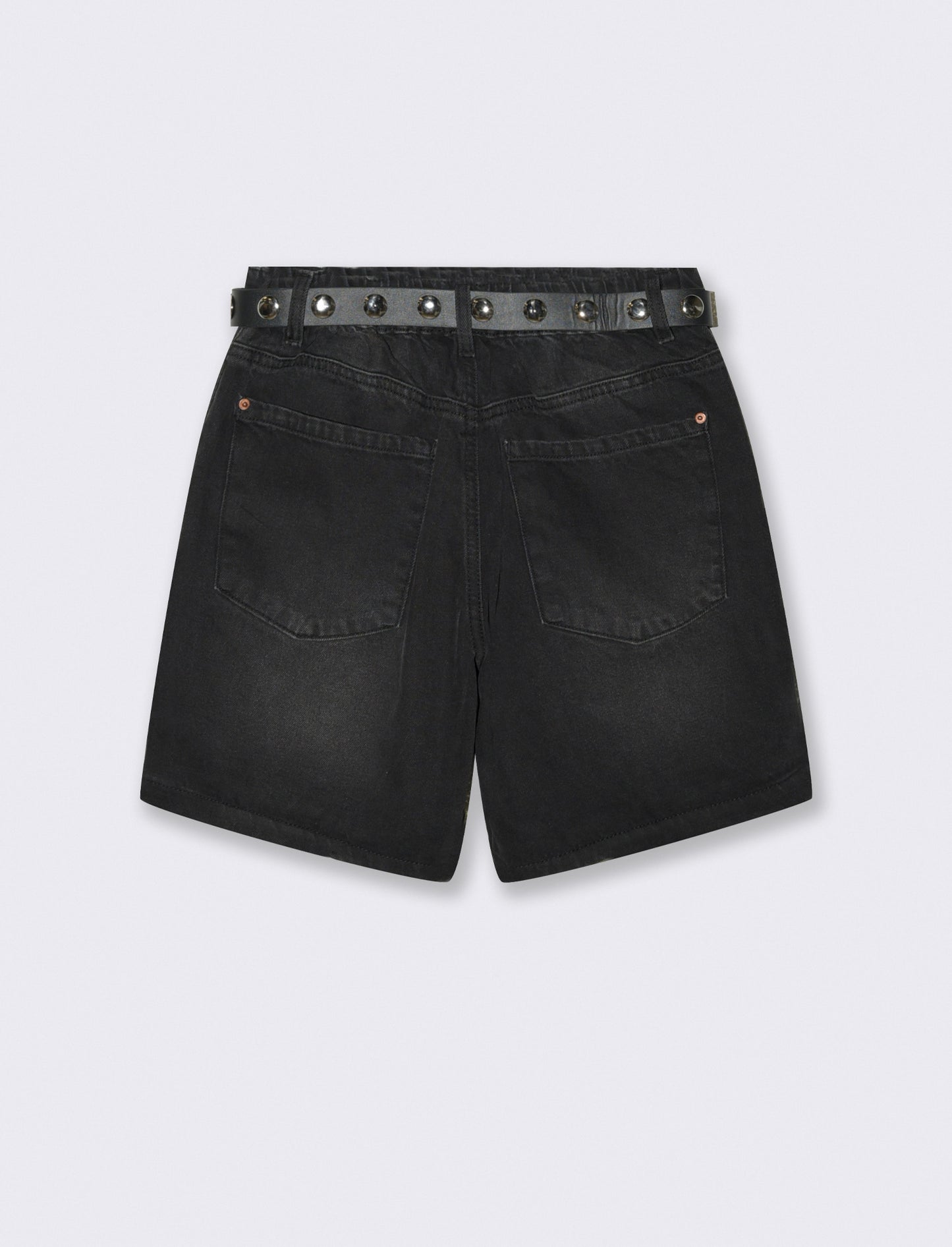 SHORT CON CINTURA - Nero