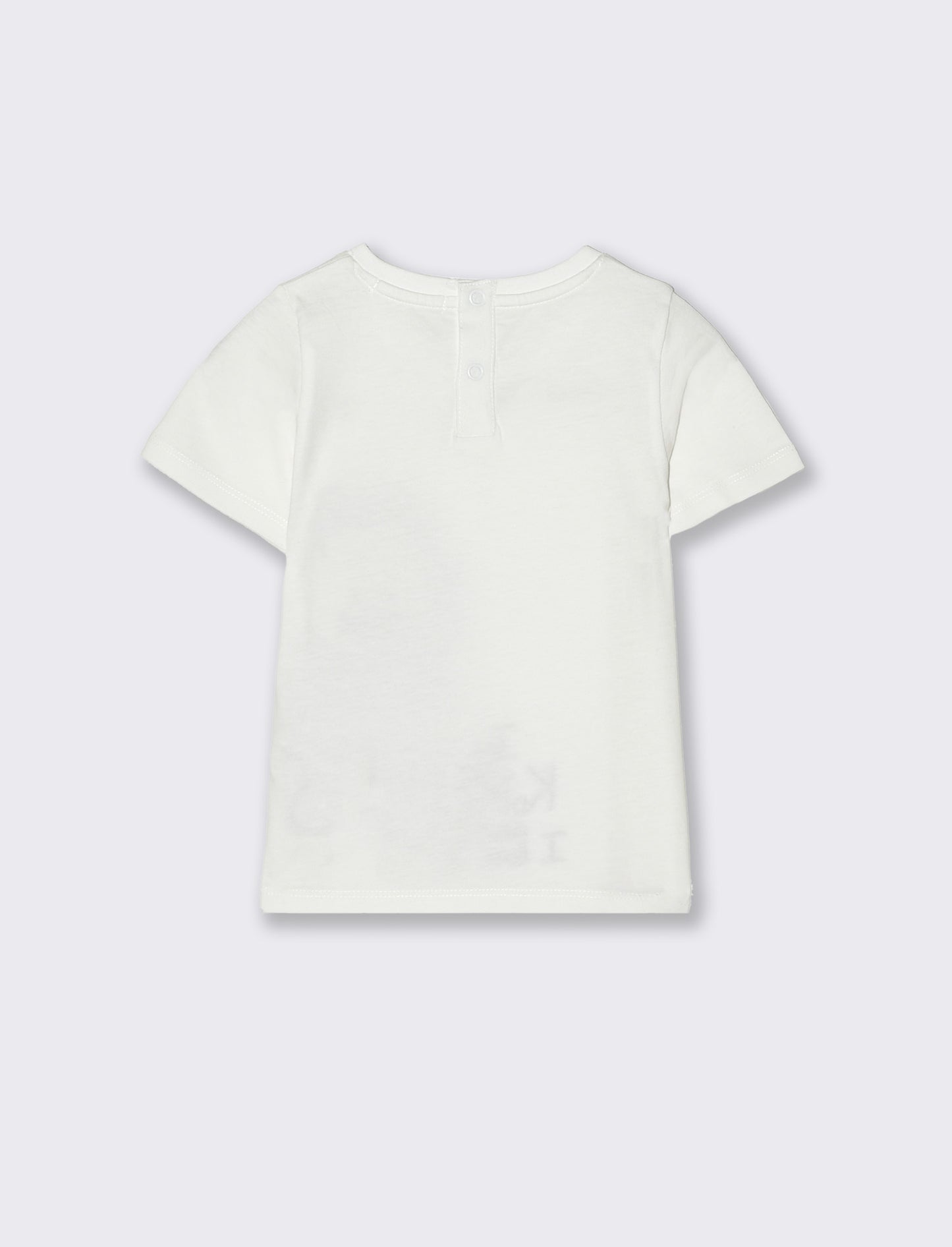T-shirt leone da neonato - Bianco latte