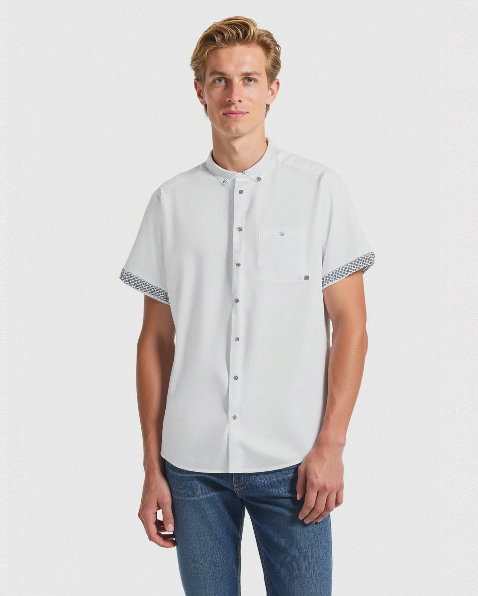 Camicia oxford regular fit da uomo - Bianco