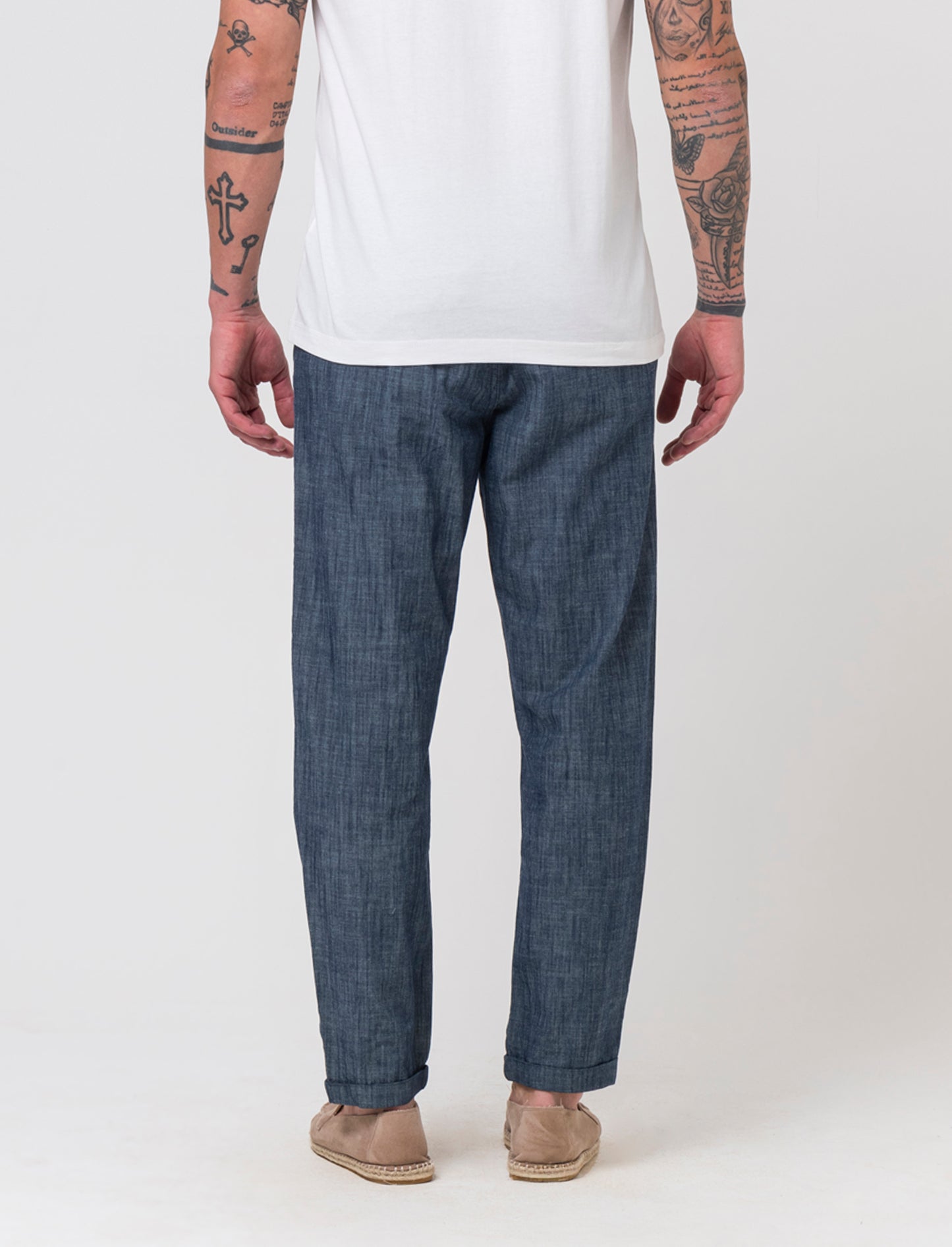 Pantaloni jogger effetto denim da uomo - Denim