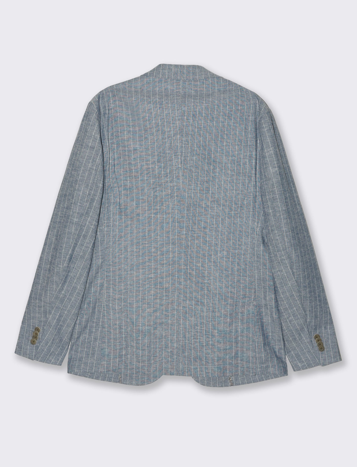 Man's linen blend suit blazer - Blue