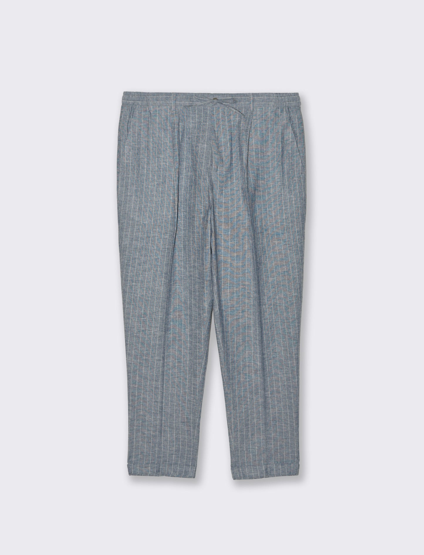 Man's linen blend suit trousers - Blue
