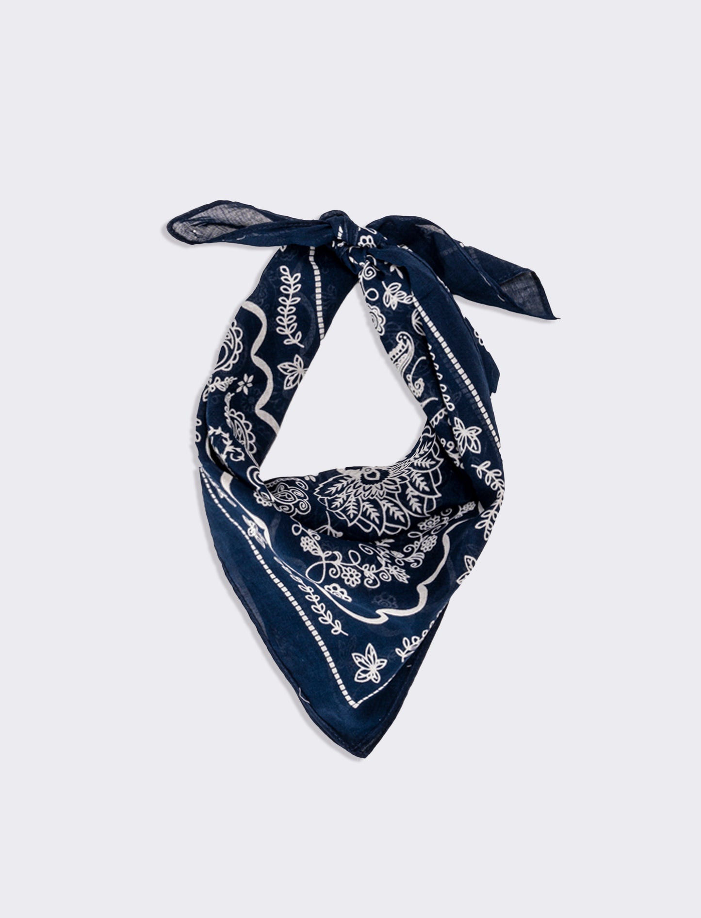 Foulard uomo 50x50cm 100% cotone bandana - Blu