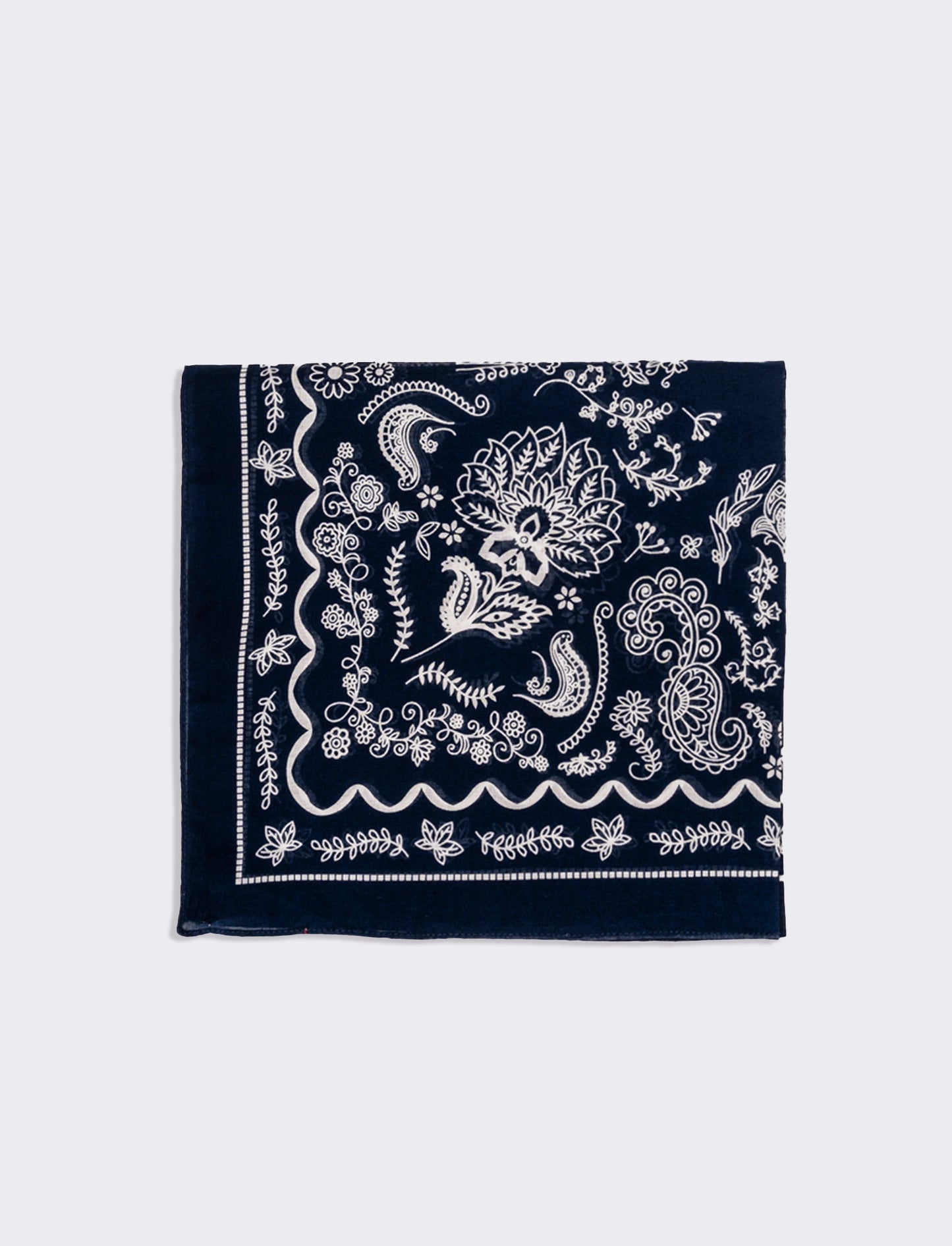 Foulard uomo 50x50cm 100% cotone bandana - Blu